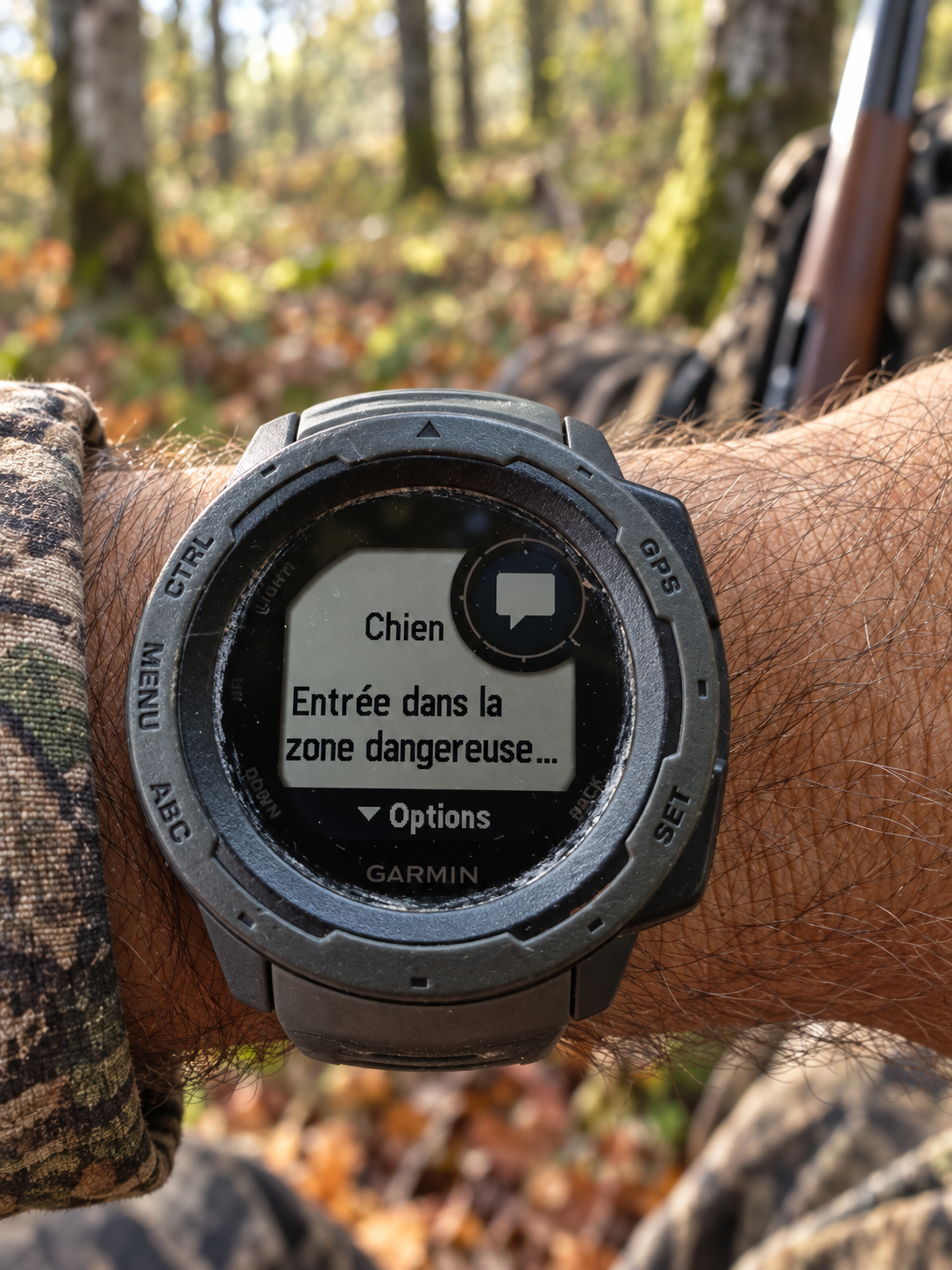 Garmin smartwatch με ειδοποίηση εισόδου σε επικίνδυνη ζώνη