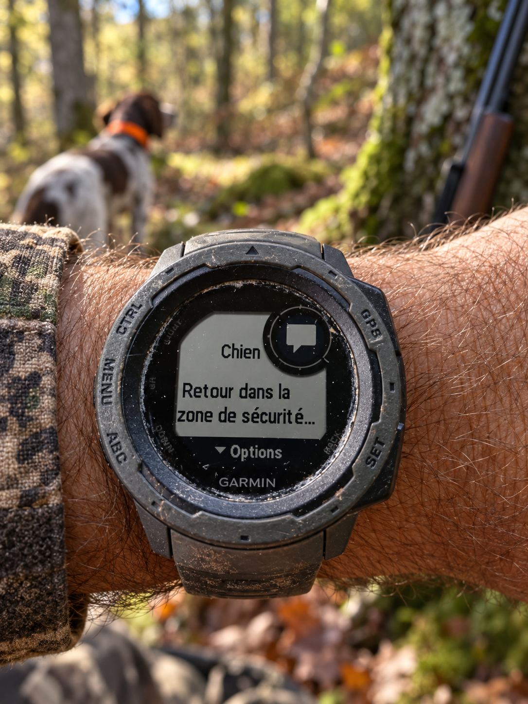 Garmin smartwatch με ειδοποίηση επιστροφής σε ασφαλή ζώνη