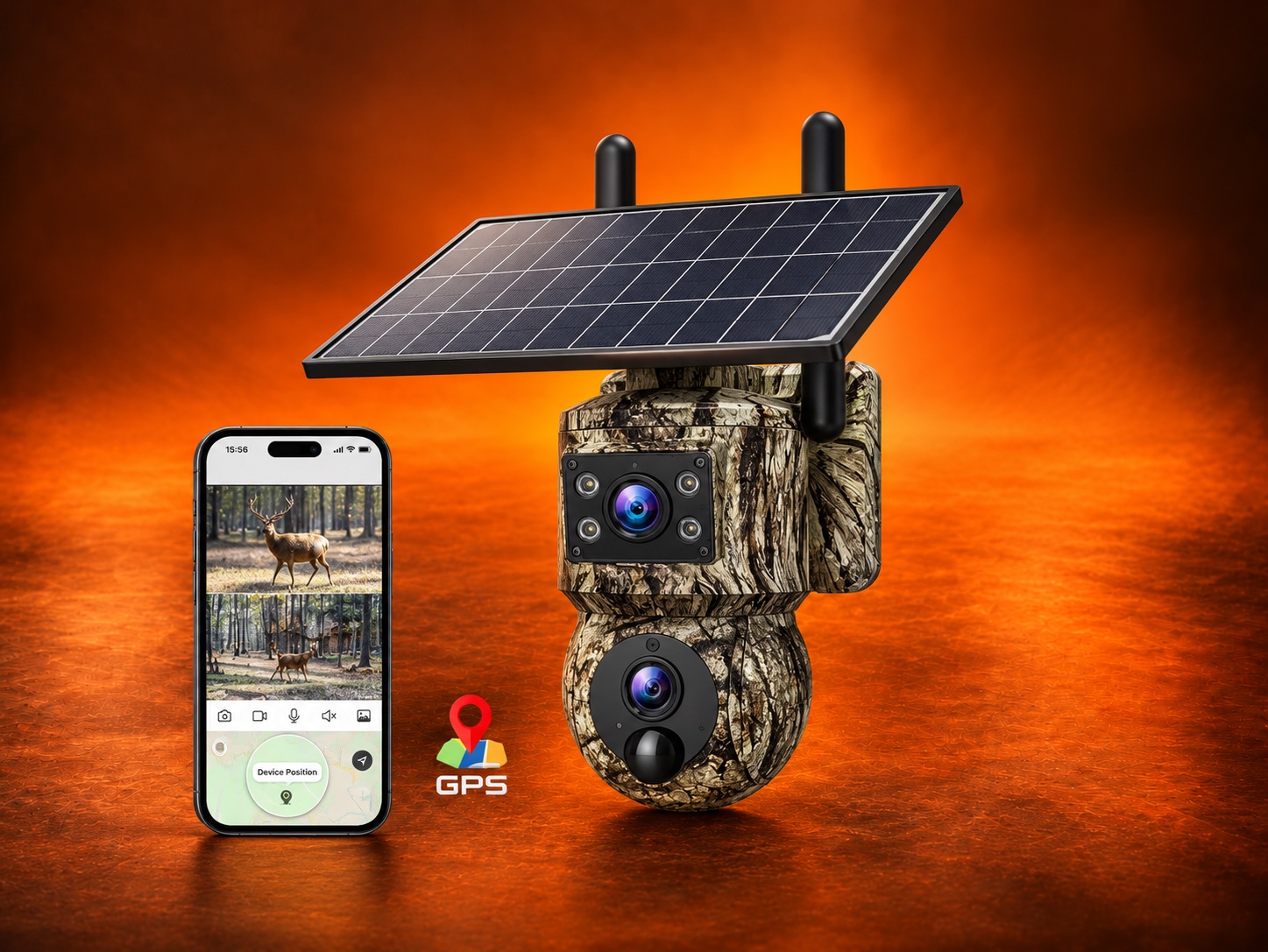 Caméra de Chasse 360° GPS 4G RoG V2 – Double Objectif