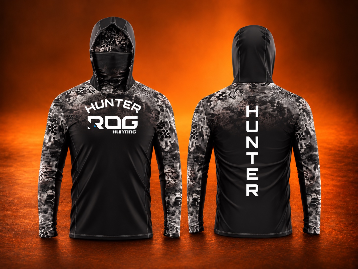 Hunter Black Camouflage Outfit