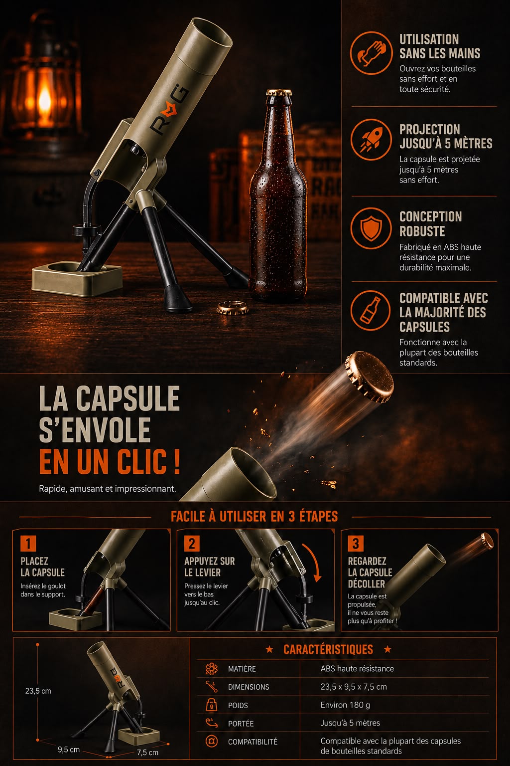 Rocket Beer — Décapsuleur Lance-Roquettes — vignette 5