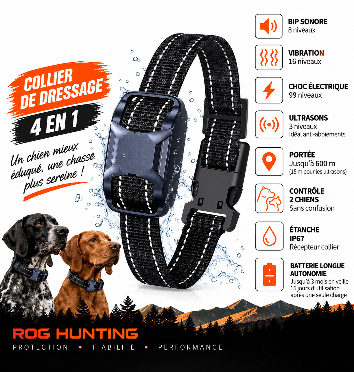 Collier de Dressage RoG T3000