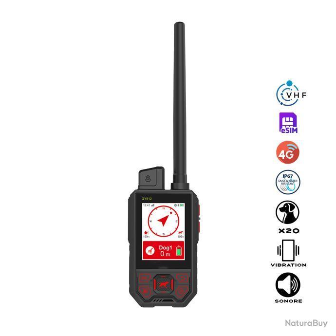 Centrale GPS TR DOG V2 – Télécommande Chasse Multi-Chiens VHF 4G