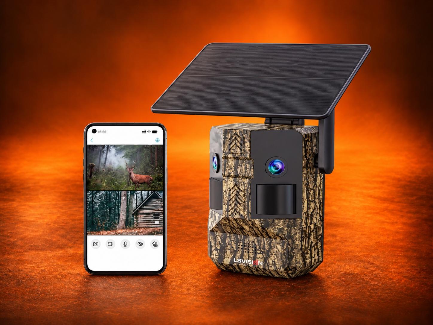 RoG TWIN – Caméra de chasse Live solaire 4G double objectif 180°